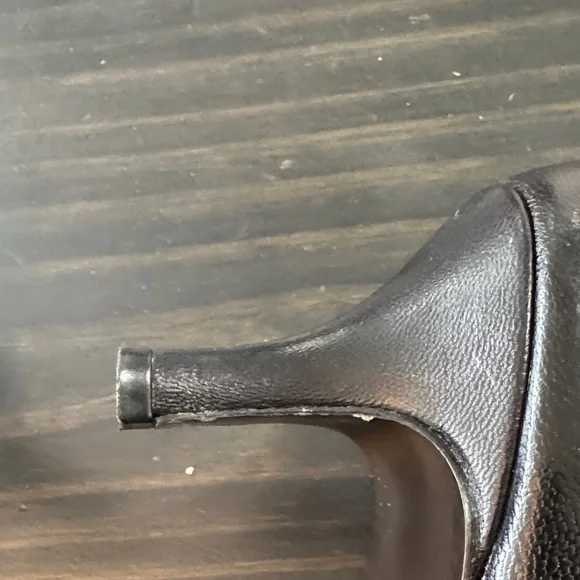 Luca Grossi Black Leather Heels - Picture 5 of 7